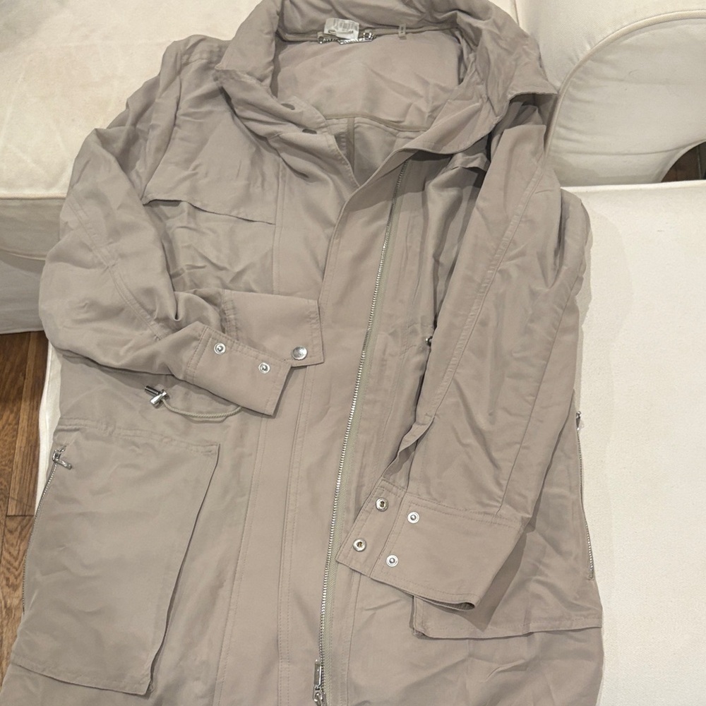 Elie Tahari Beige Utility Jacket for Women